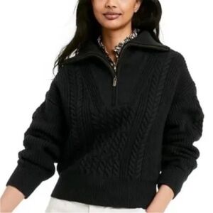 Nili Lotan for Target Quarter Zip Cable Sweater size Medium women's GUC